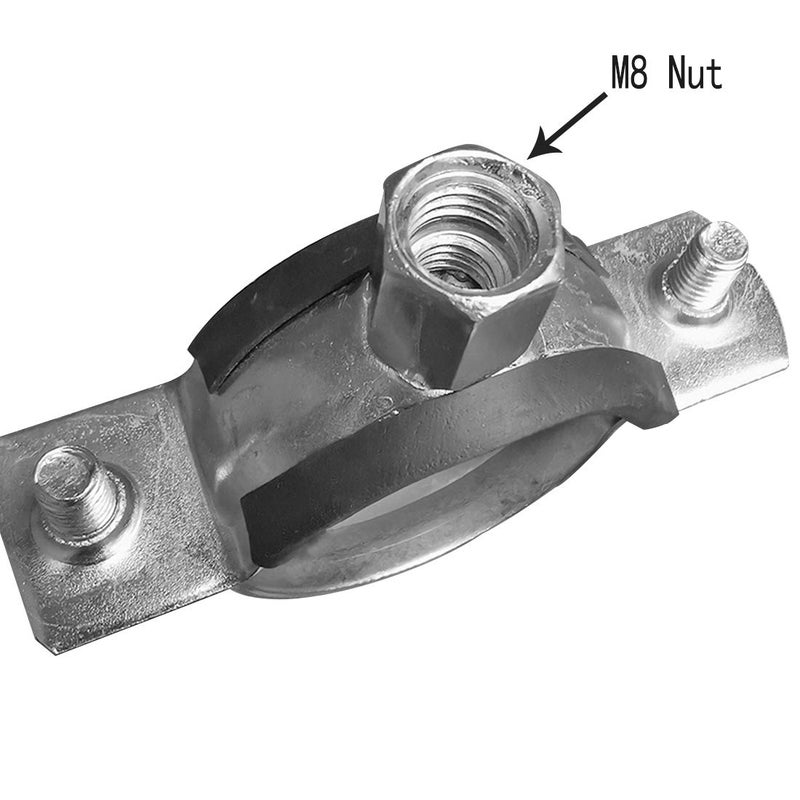 AKIHISA 10 Pack Split Ring Pipe Hanger Heavy Duty Adjustable Pipe Bracket Clamp Wall Mount Ceiling Mount Pipe Support ID 1 Inch(25mm) - Image 4